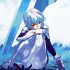 Rei Ayanami Anime Girl Paint By Numbers