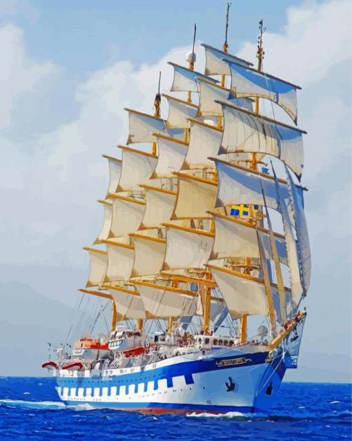 Royal Clipper Ship Paint By Numbers