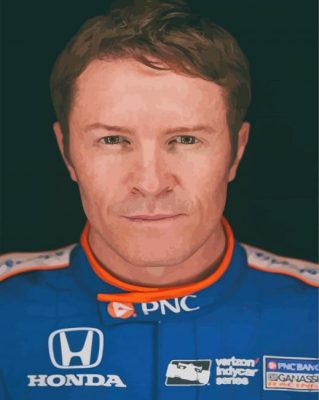 Scott Dixon Face Paint By Numbers