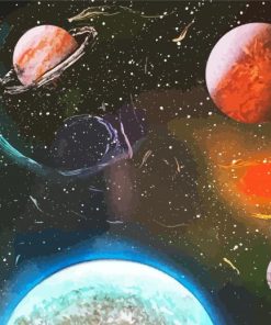 Space And Planets Paint By Numbers