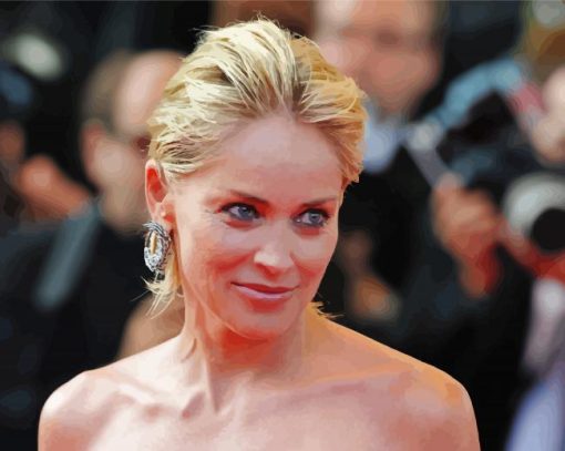 The American Sharon Stone Paint By Numbers