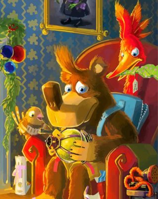 The Banjo Kazooie Game Paint By Numbers