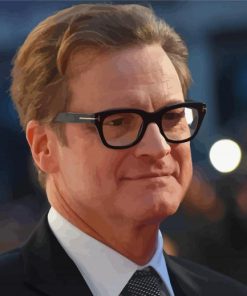 The English Actor Colin Firth Paint By Numbers
