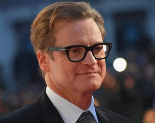 The English Actor Colin Firth Paint By Numbers