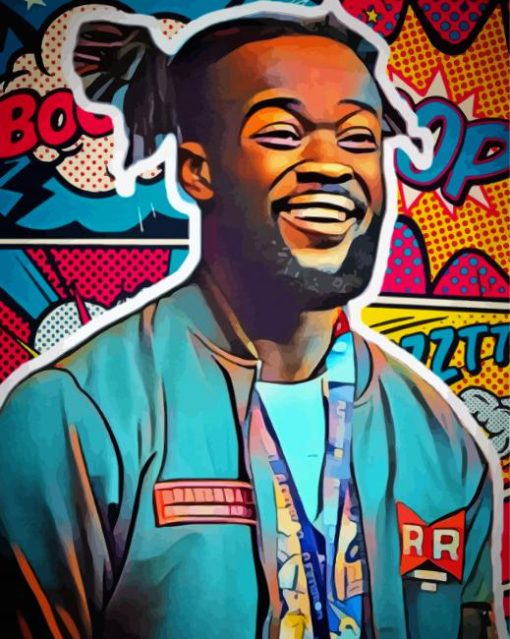 The Wrestler Kofi Kingston Pop Art Paint By Numbers