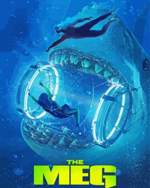 The Meg Poster Paint By Numbers