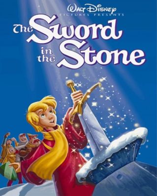 The Sword In The Stone Poster Paint By Numbers