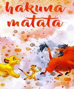 Timon And Pumbaa Hakuna Matata Paint By Numbers