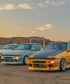 Toyota Ae86 Cars Paint By Numbers