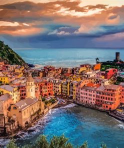 Vernazza Italy Paint By Numbers