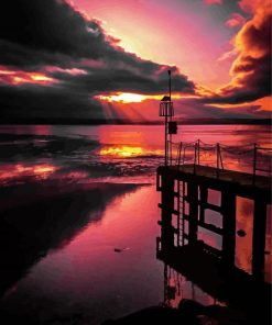 West Kirby At Sunset Paint By Numbers