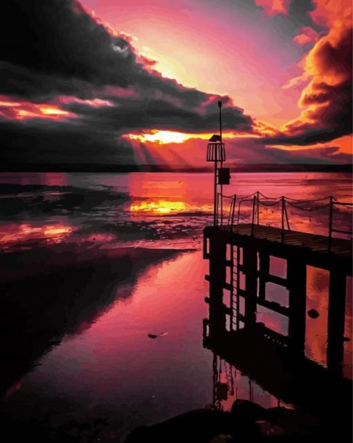 West Kirby At Sunset Paint By Numbers