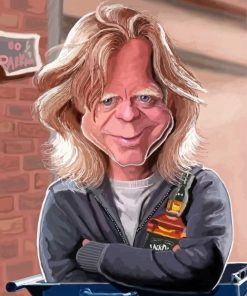 William H Macy Caricature Paint By Numbers