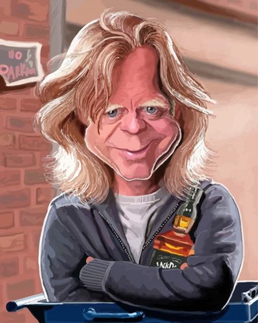William H Macy Caricature Paint By Numbers