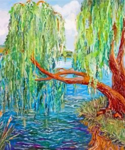 Willow Tree By River Paint By Numbers