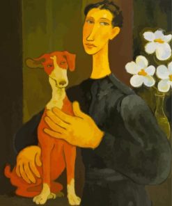 Woman With Dog Paint By Numbers