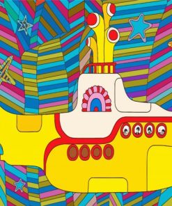 Yellow Submarine Paint By Numbers