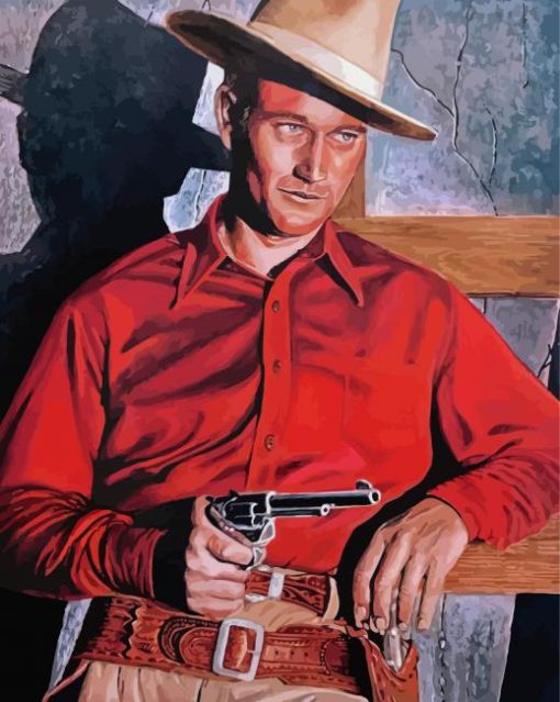 Young John Wayne Paint By Numbers