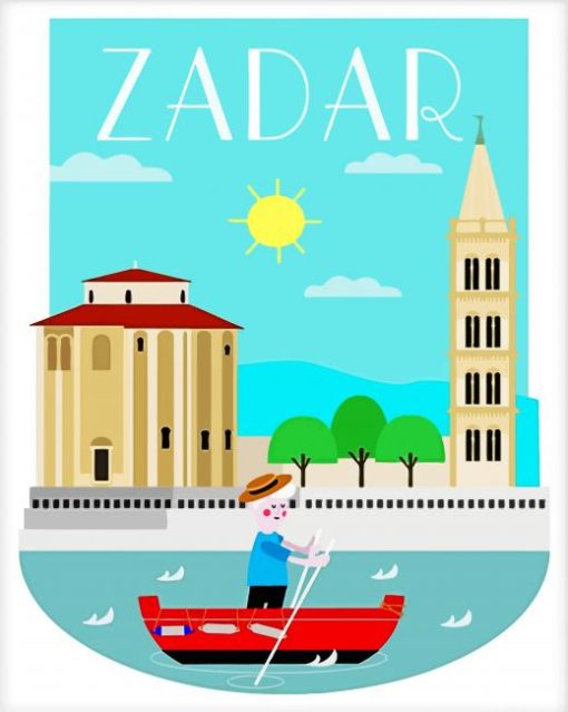 Zadar Poster Paint By Numbers
