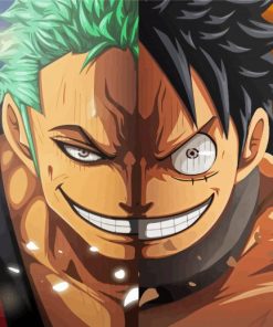 Zoro And Luffy Face Paint By Numbers