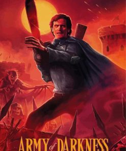 Army Of Darkness Movie Poster Paint By Numbers