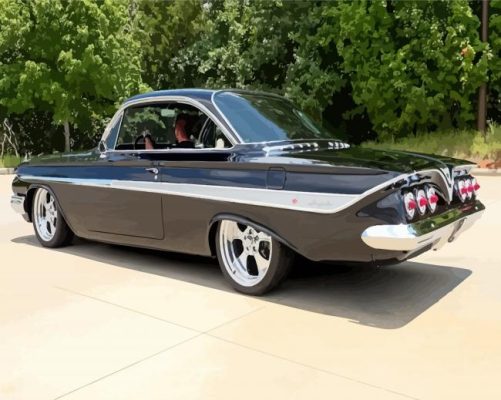 Black 61 Impala Paint By Numbers