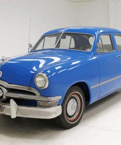 Blue 1950 Ford Paint By Numbers