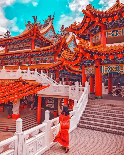 Follow Me To Thean Hou Temple Paint By Numbers