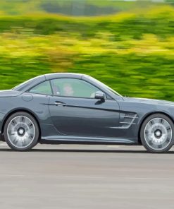 Grey Mercedes Sl Paint By Numbers