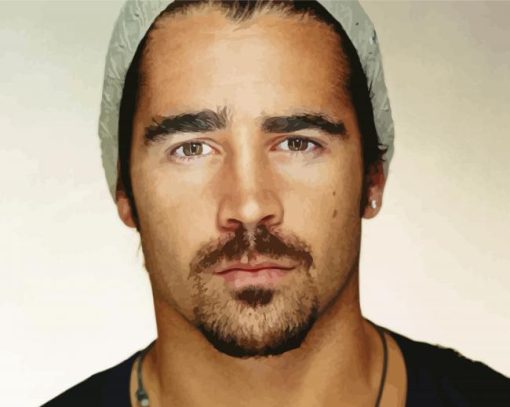 Handsome Actor Colin Farrell Paint By Numbers
