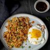 Hash Browns With Green Onion And Egg Paint By Numbers