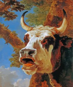 Head Of A Lowing Ox By Jan Asselyn Paint By Numbers