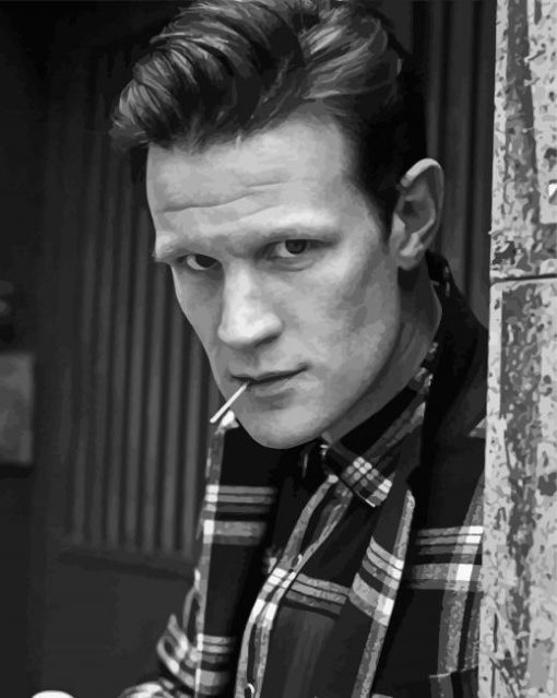 Monochrome Matt Smith Paint By Numbers