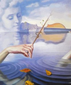 Nature Girl Playing Violin Paint By Numbers