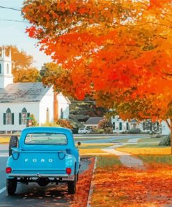 New England In The Fall Foliage Paint By Numbers