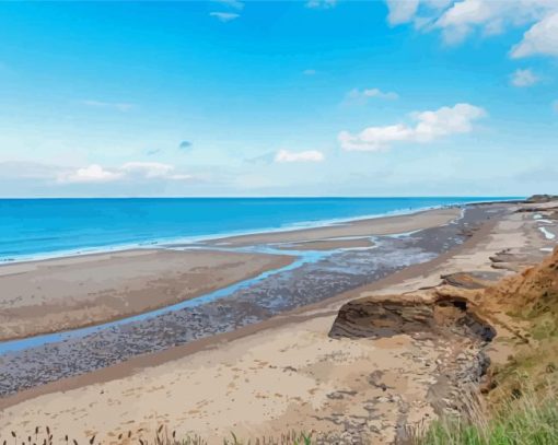 Norfolk Beach England Paint By Numbers