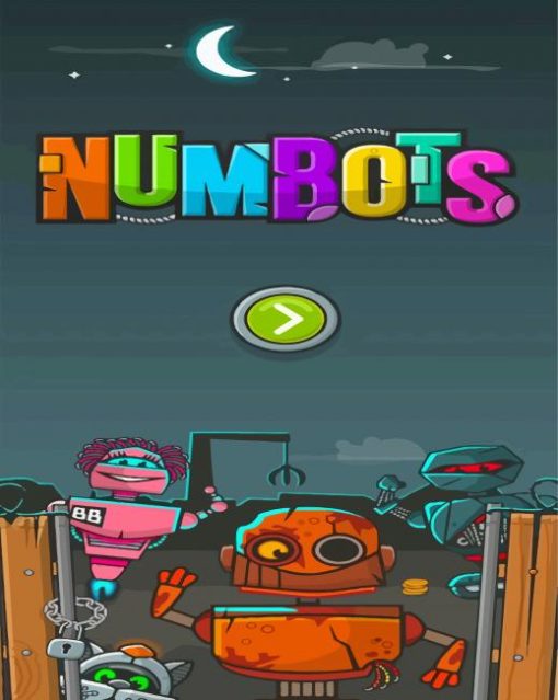 Numbots Video Game Paint By Numbers
