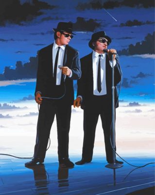 Blues Brothers Art Paint By Numbers