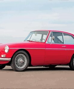 Red Mgb Car Paint By Numbers