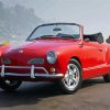Red Karmann Ghia Paint By Numbers