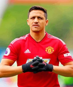 The Cool Footballer Alexis Sanchez Paint By Numbers