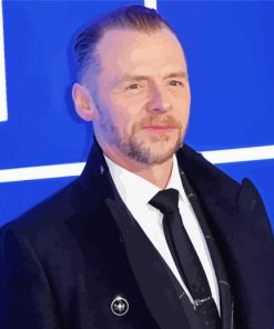 The English Actor Simon Pegg Paint By Numbers