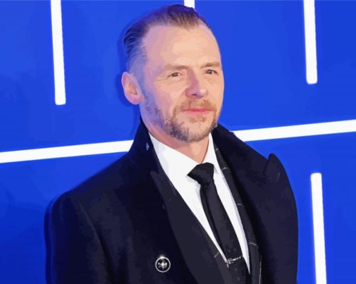 The English Actor Simon Pegg Paint By Numbers