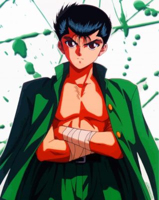 Yusuke Urameshi Character Paint By Numbers