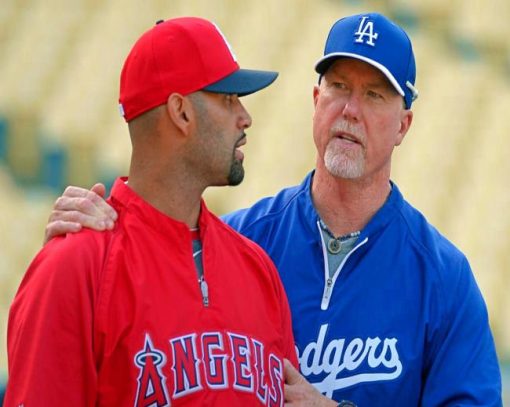 Albert Pujols And Mark Mcgwire Players Paint By Numbers