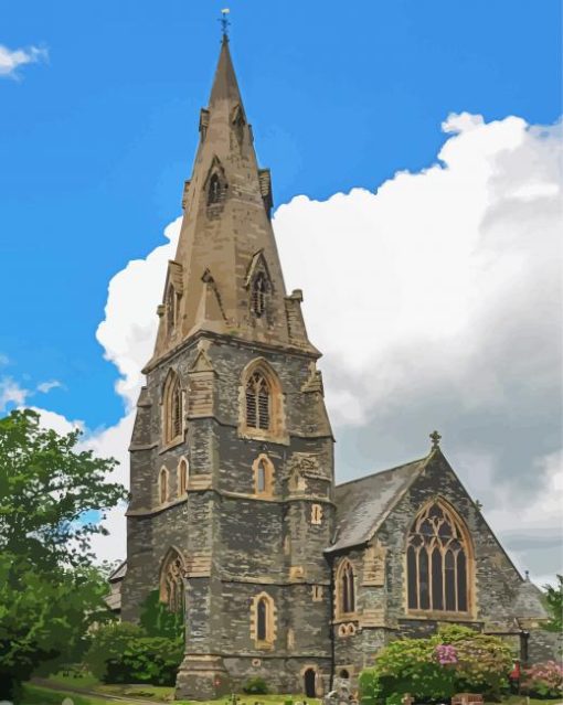 Ambleside Church Paint By Numbers