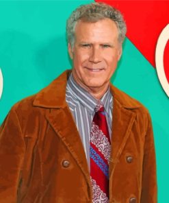 American Actor Will Ferrell Paint By Numbers