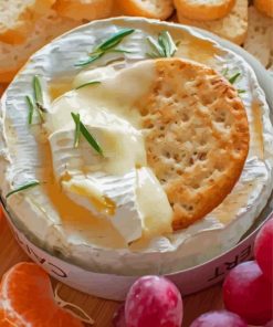 Baked Camembert With Honey Paint By Numbers