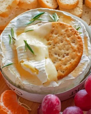 Baked Camembert With Honey Paint By Numbers