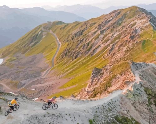 Bikers In Mountain Paint By Numbers